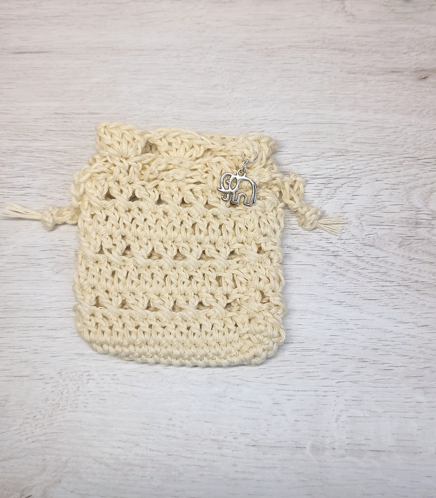 Bolsa/Funda crochet buena suerte