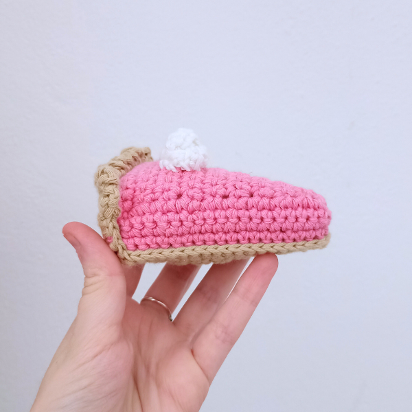 Trozo de tarta amigurumi