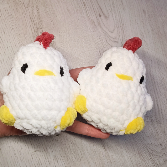 Peluche gallina a crochet