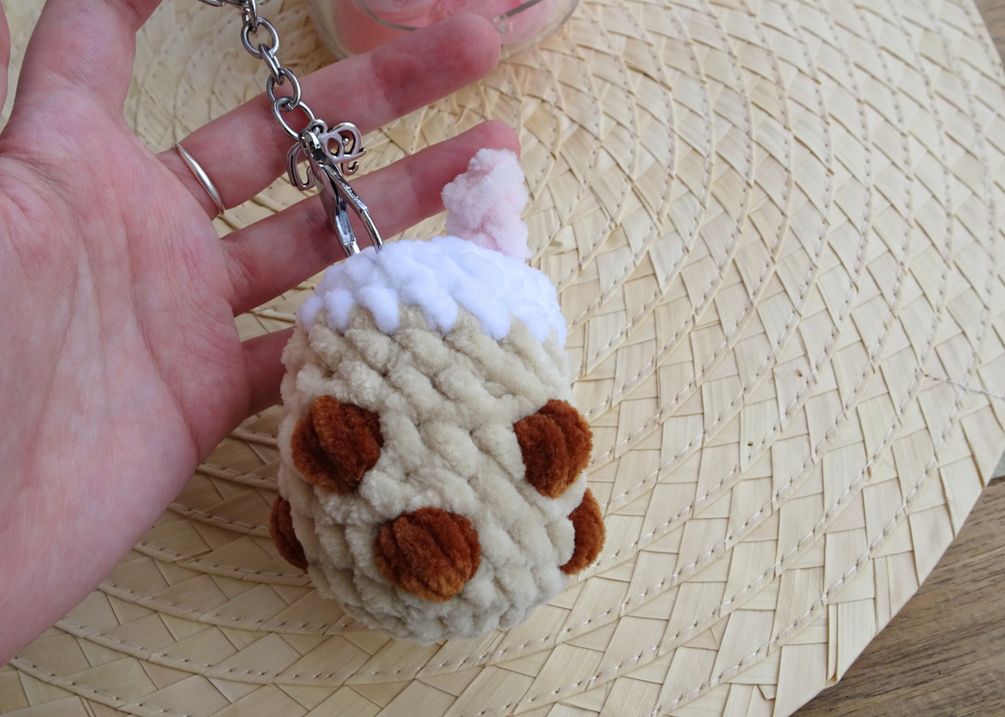 Llavero Bubble tea amigurumi