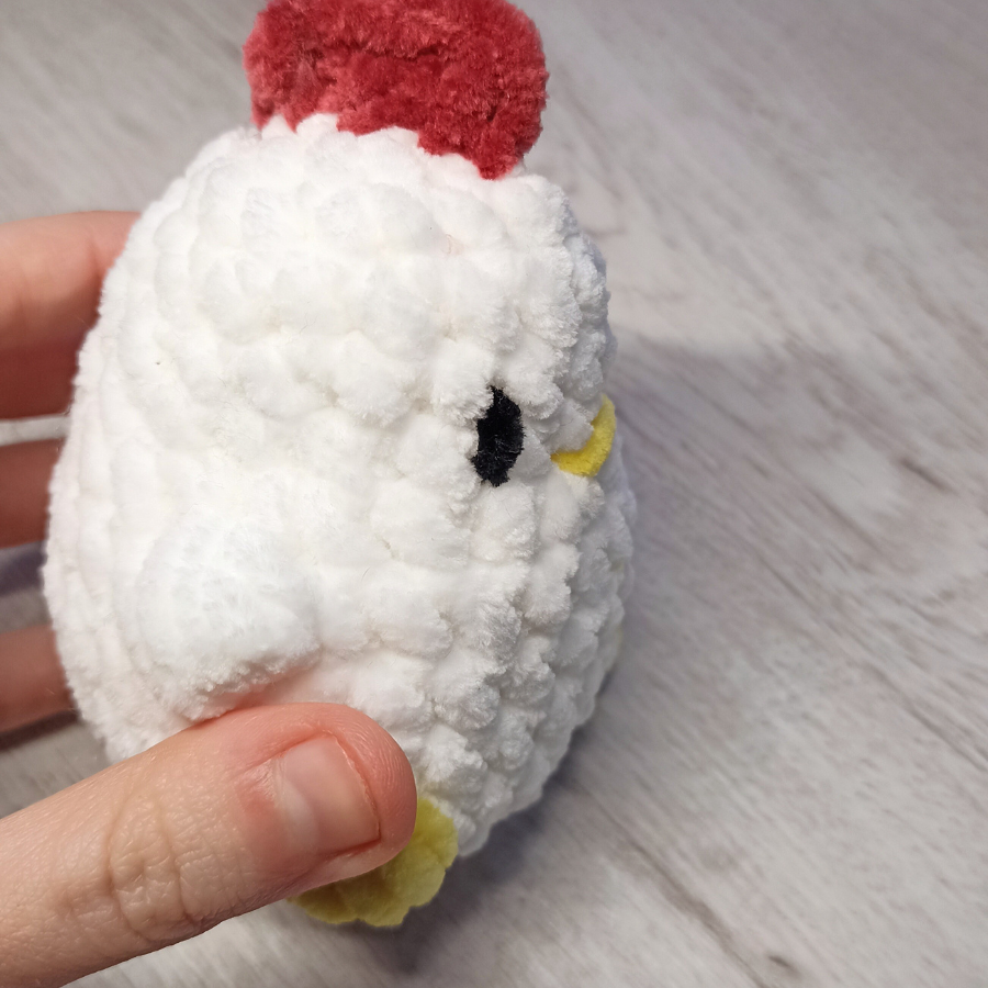 Peluche gallina a crochet