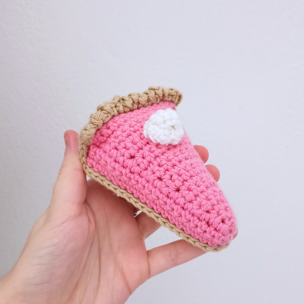 Trozo de tarta amigurumi