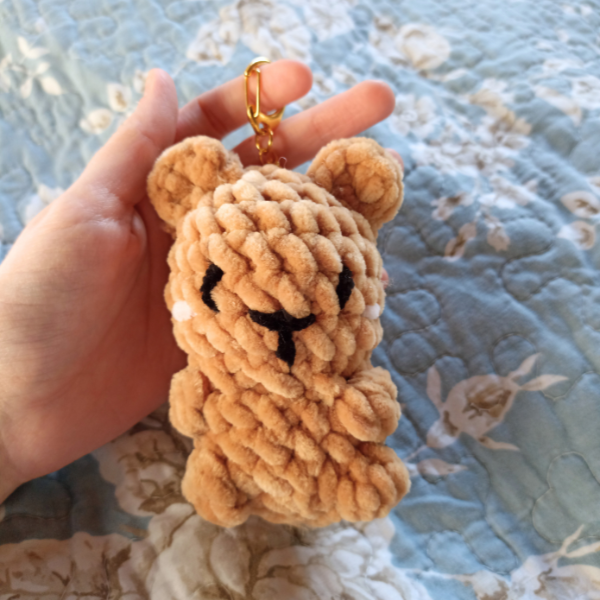 Llavero oso amigurumi