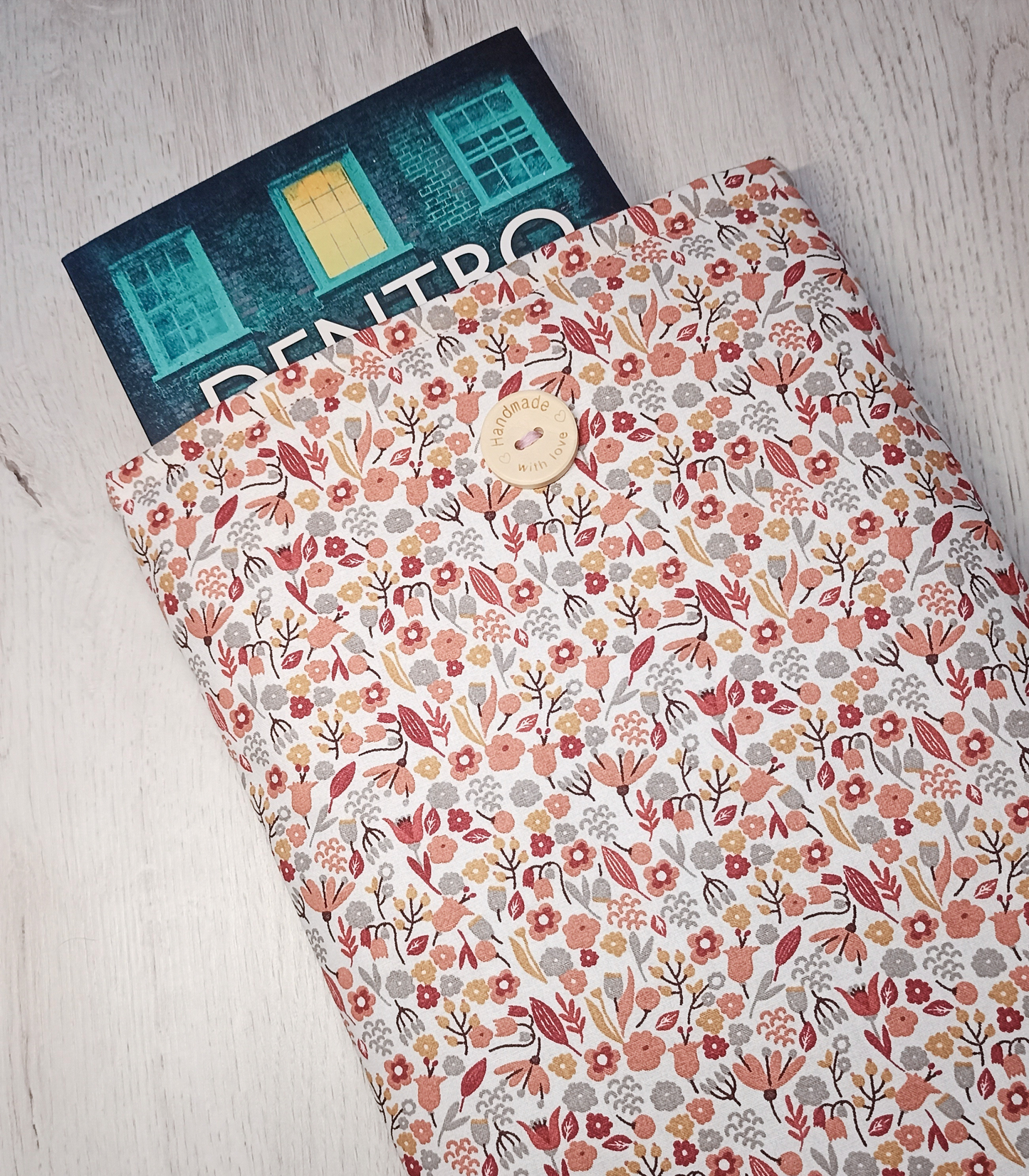 Funda para libros de tela Floral