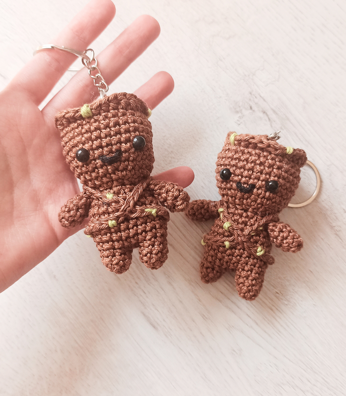 Llavero Baby Groot Amigurumi