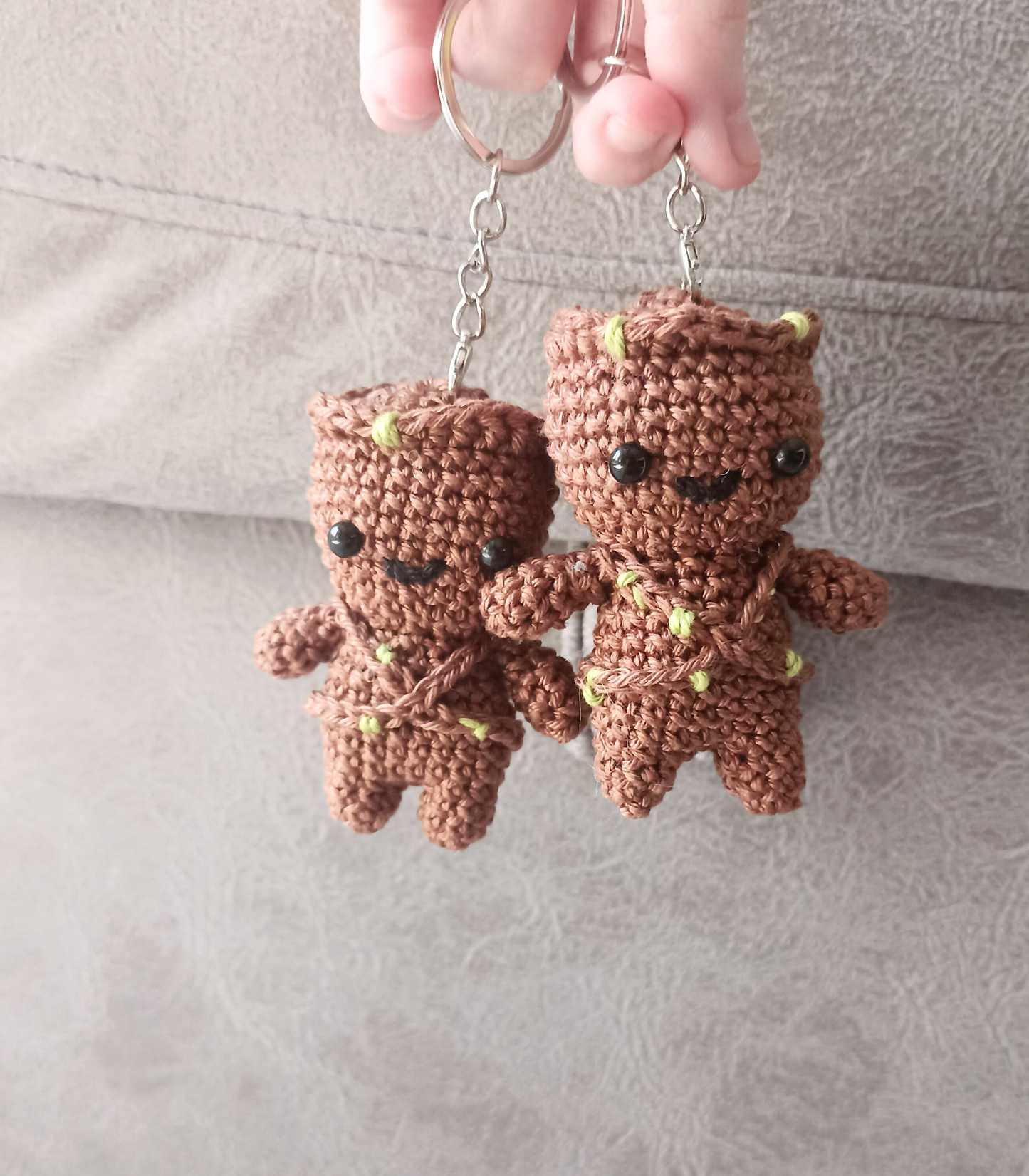 Llavero Baby Groot Amigurumi