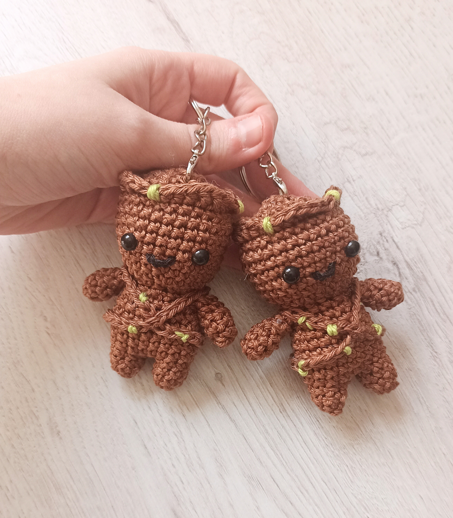 Llavero Baby Groot Amigurumi