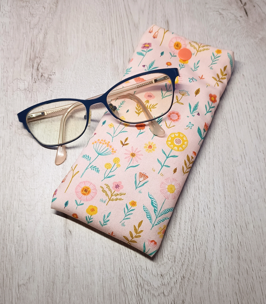 Funda para gafas de tela floral