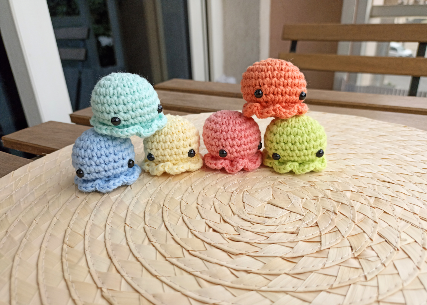 Llavero pulpo amigurumi