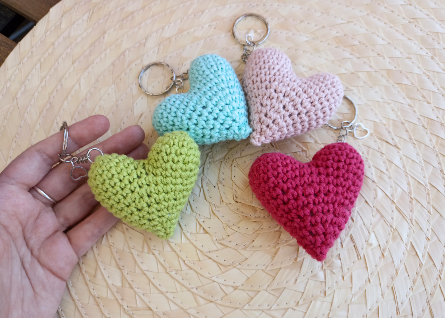 Llavero Corazón a crochet