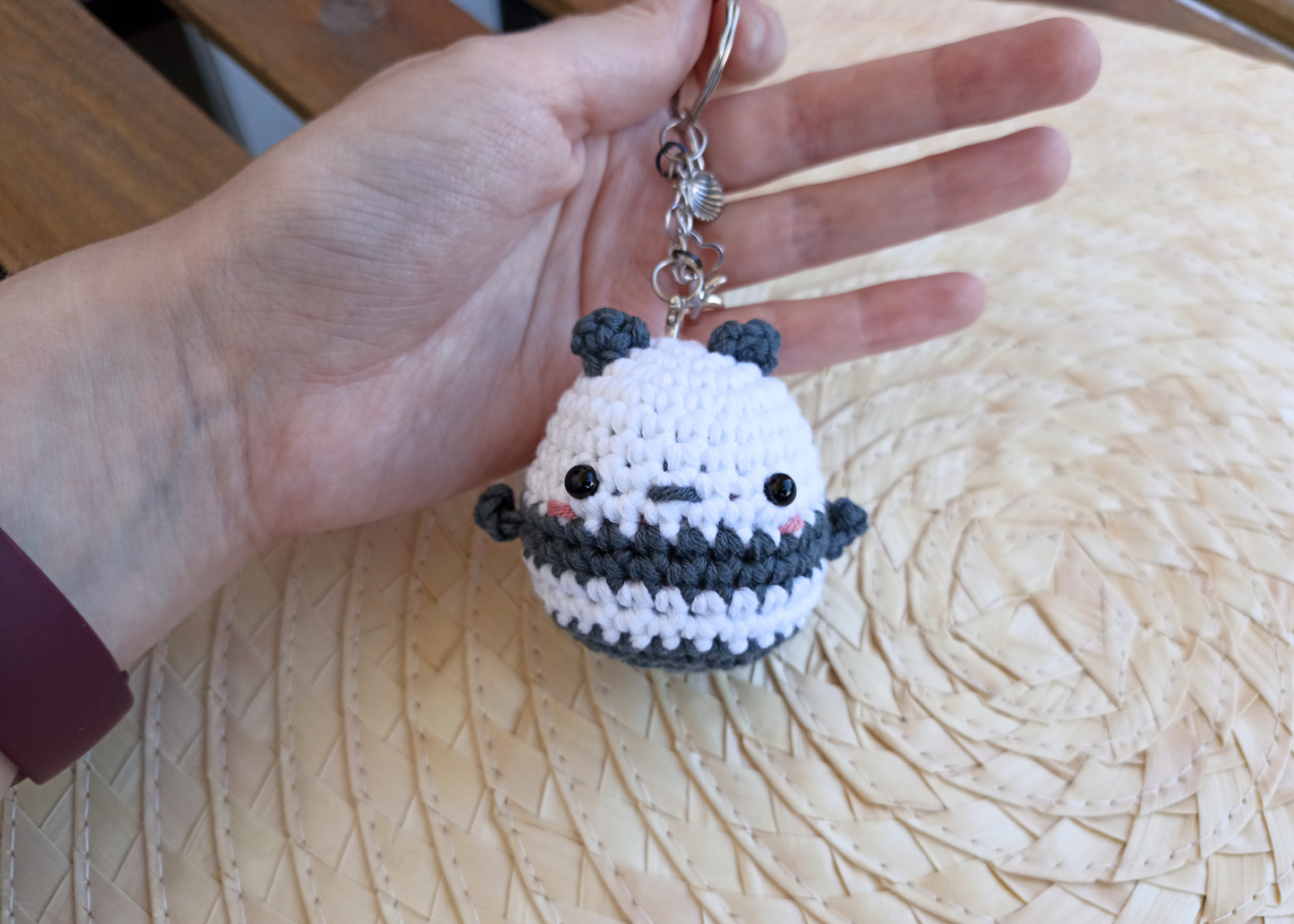 Oso panda amigurumi