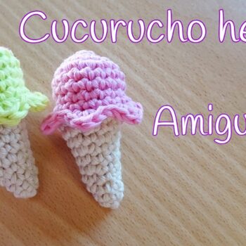 Cucuruchos helado amigurumi