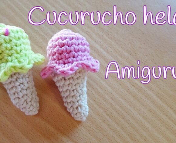 Cucuruchos helado amigurumi