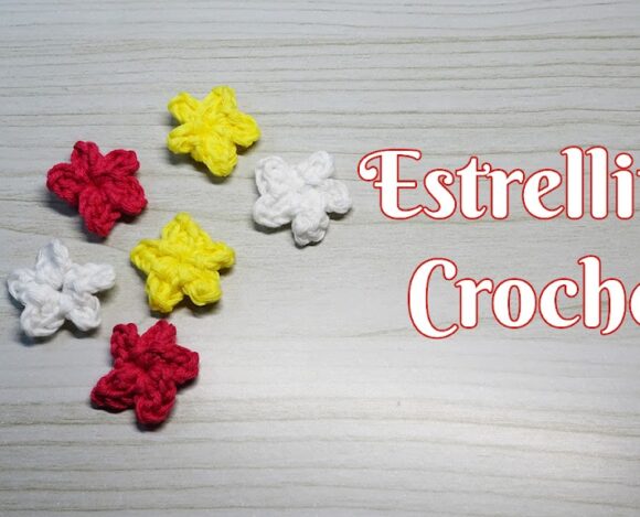 Cómo hacer unas estrellitas a crochet