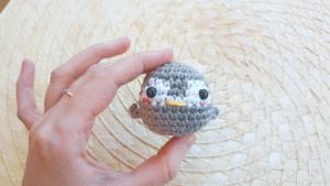 Pingüino amigurumi