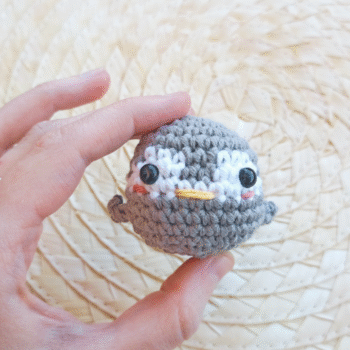 Pingüino amigurumi