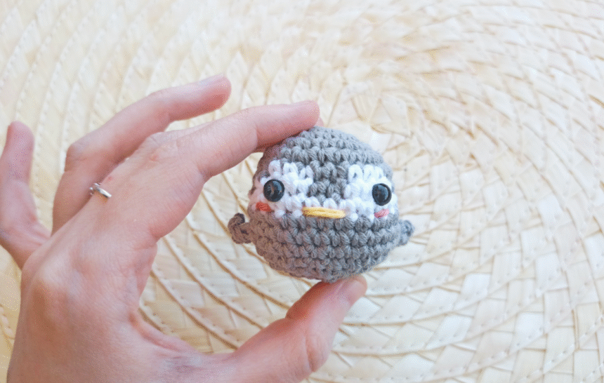 Pingüino amigurumi