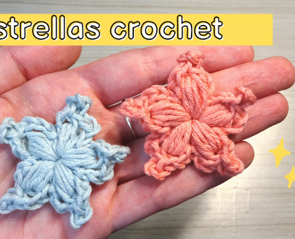 Cómo hacer unas estrellas a crochet
