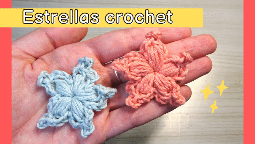 Cómo hacer unas estrellas a crochet