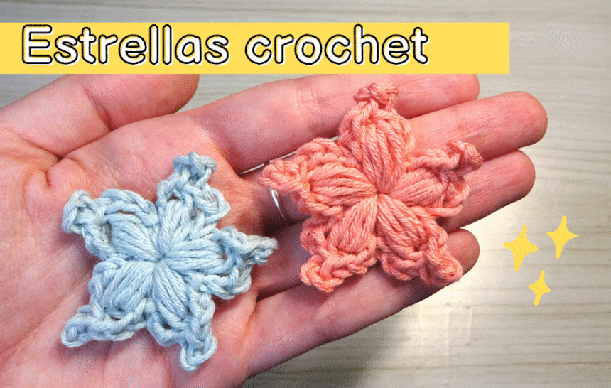 Cómo hacer unas estrellas a crochet