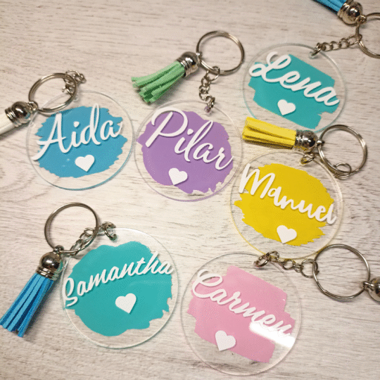Llaveros personalizados con tu nombre