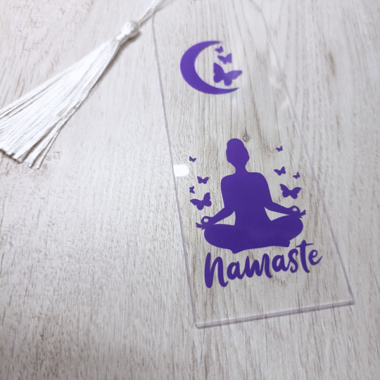 Marcapáginas Namaste y mariposas