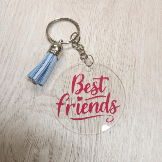 Llavero acrílico “Best Friend” – Regalo para amigas especiales