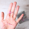 pulsera cuarzo rosa ajustable todos los tamaños